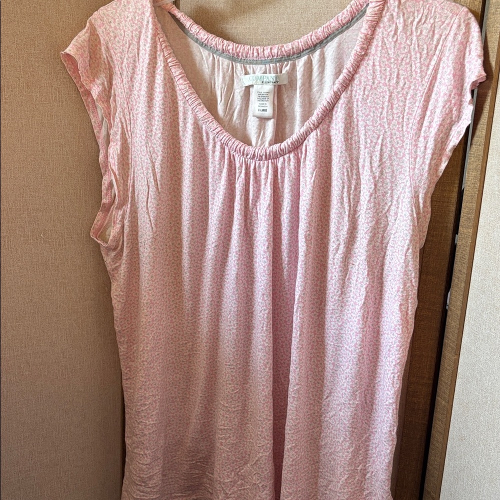 FINAL MARKDOWN Ellen Tracy Light Pink Blouse xl
